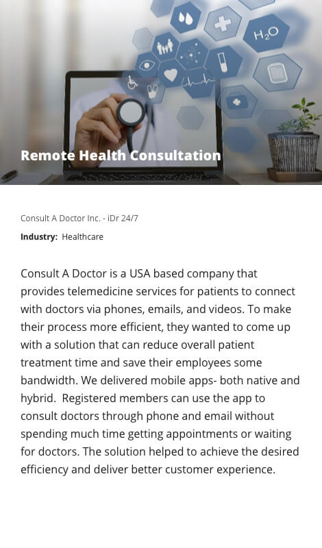 Remote Health Consultation